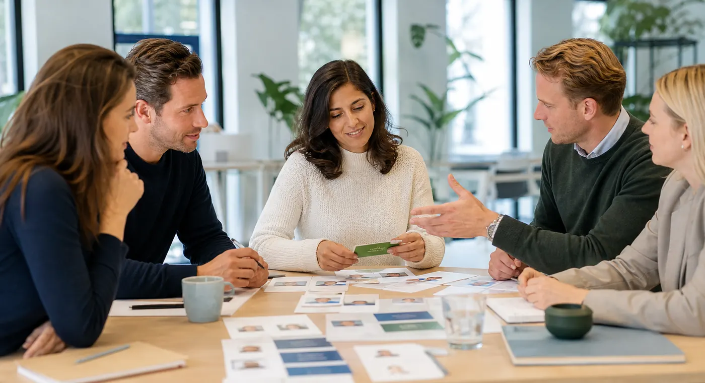 Professionals bespreken kandidaten en vacatures binnen MatchCollectief